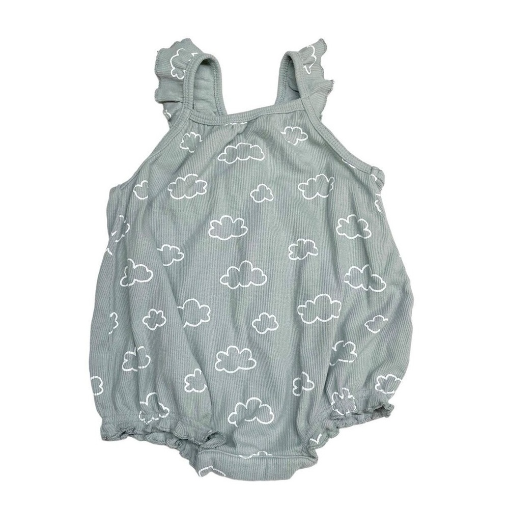 Rylee + Cru - Ruffle Romper, Clouds